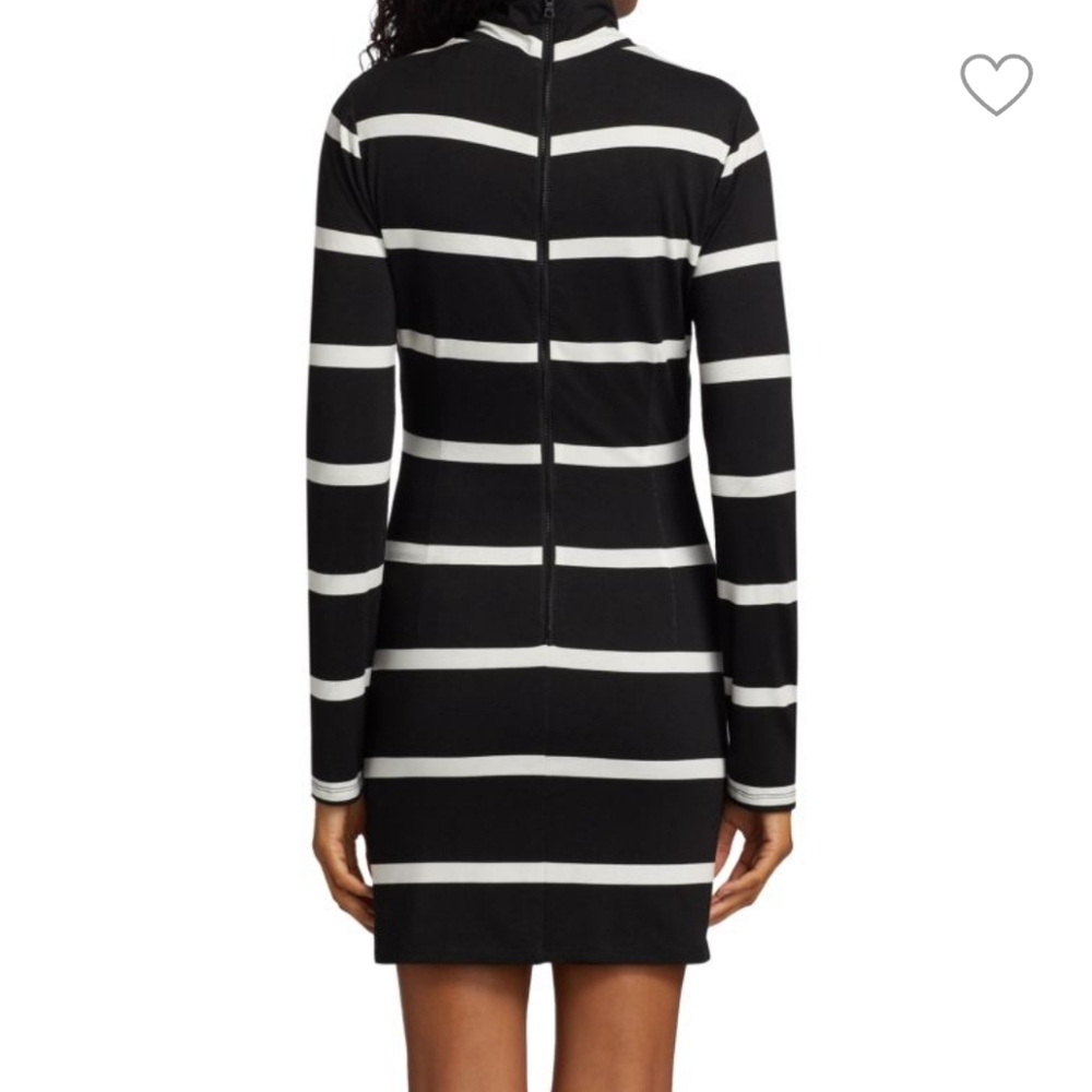 Alice + Olivia Delora Mock Neck Mini Dress, Size XS - Picture 5 of 10